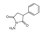 1-amino-3-phenylpyrrolidine-2,5-dione结构式