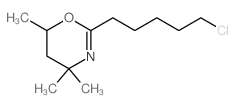 4H-1,3-Oxazine,2-(5-chloropentyl)-5,6-dihydro-4,4,6-trimethyl- structure
