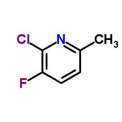 2-Chloro-3-fluoro-6-picoline Structure