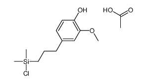 acetic acid,4-[3-[chloro(dimethyl)silyl]propyl]-2-methoxyphenol Structure