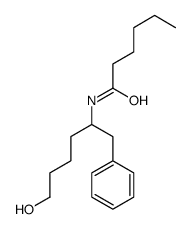 N-(6-hydroxy-1-phenylhexan-2-yl)hexanamide结构式