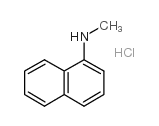 N-甲基-1-萘胺盐酸盐结构式