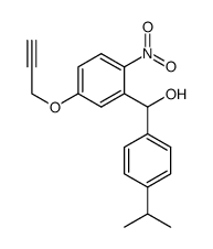 (4-isopropylphenyl)-(2-nitro-5-propargyloxy-phenyl)methanol Structure