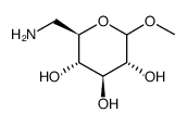 6-氨基-6-脱氧-半乳糖吡喃糖苷甲酯结构式