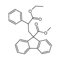 Aethyl-α-phenyl-β-(9-methoxycarbonyl-9-fluorenyl)propionat结构式