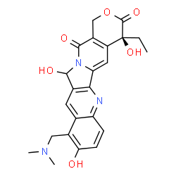 5-羟基拓扑替康二盐酸盐(非对映异构体混合物)结构式