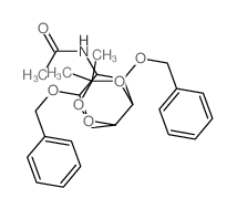 N-[9,9-dimethyl-2,4-bis(phenylmethoxy)-5,8,10-trioxabicyclo[4.4.0]dec-3-yl]acetamide结构式