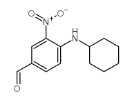 4-(环己氨基)-3-硝基苯甲醛结构式