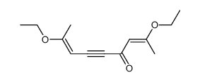 2,8-Diethoxy-2,7-nonadien-5-yn-4-one结构式
