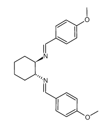 (R,R)-N,N'-bis[(4-methoxyphenyl)methylene]-1,2-cyclohexanediamine结构式