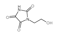 Imidazolidinetrione, (2-hydroxyethyl)- (9CI) Structure