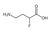 (+/-)-2-Fluoro-4-aminobutanoic acid Structure