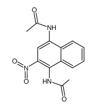 N,N'-diacetyl-2-nitro-1,4-naphthalenediamine结构式