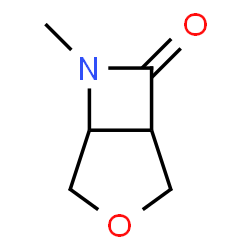 3-Oxa-6-azabicyclo[3.2.0]heptan-7-one,6-methyl-(9CI) Structure