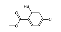 Methyl 4-chloro-2-mercaptobenzoate结构式