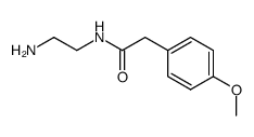 N-(2-amino-ethyl)-2-(4-methoxy-phenyl)-acetamide结构式