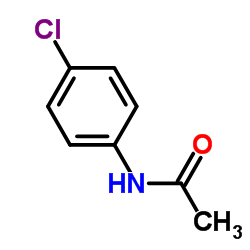 N-(4-氯苯基)乙酰胺结构式