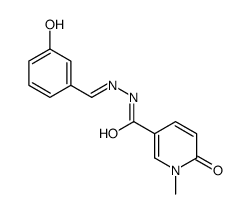N-[(E)-(3-hydroxyphenyl)methylideneamino]-1-methyl-6-oxopyridine-3-carboxamide结构式