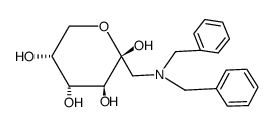N,N-dibenzyl-1-amino-1-deoxy-D-fructose结构式