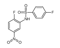 4-fluoro-N-(2-fluoro-5-nitrophenyl)benzenesulfonamide Structure