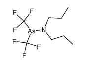 N,N-dipropyl-1,1-bis(trifluoromethyl)arsanamine Structure