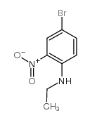 4-溴-N-乙基-2-硝基苯胺结构式