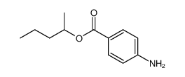 4-amino-benzoic acid-(1-methyl-butyl ester) Structure