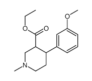 ethyl 4-(3-methoxyphenyl)-1-methylpiperidine-3-carboxylate结构式