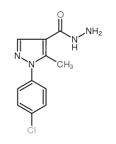 1-(4-氯-苯基)-5-甲基-1H-吡唑-4-羧酸肼结构式