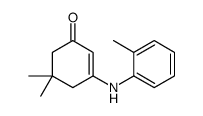 5,5-dimethyl-3-(2-methylanilino)cyclohex-2-en-1-one结构式
