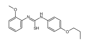 1-(2-methoxyphenyl)-3-(4-propoxyphenyl)thiourea结构式