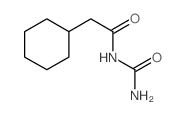 Cyclohexaneacetamide,N-(aminocarbonyl)- Structure