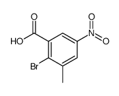 2-溴-3-甲基-5-硝基苯甲酸结构式