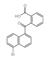 2-(5-bromonaphthalene-1-carbonyl)benzoic acid结构式