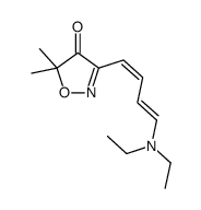 3-[(1E,3E)-4-(diethylamino)buta-1,3-dienyl]-5,5-dimethyl-1,2-oxazol-4-one结构式