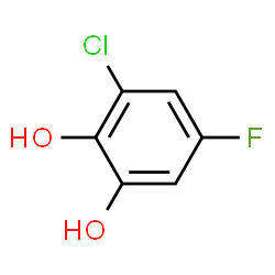 1,2-Benzenediol,3-chloro-5-fluoro- Structure