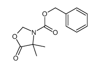 benzyl 4,4-dimethyl-5-oxo-1,3-oxazolidine-3-carboxylate Structure