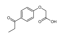 (4-丙酰基苯氧基)-乙酸结构式