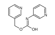 3-Pyridinecarbamic acid 3-pyridylmethyl ester Structure