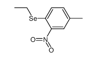 4-methyl-2-nitrophenyl ethyl selenide Structure