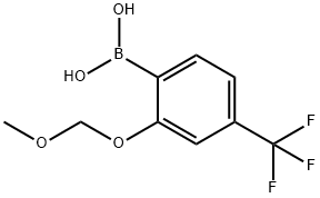 2-Methoxymethoxy-4-(trifluoromethyl)phenylboronic acid结构式