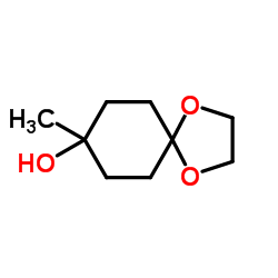 8-甲基-1,4-二氧螺[4,5]葵烷-8-醇结构式
