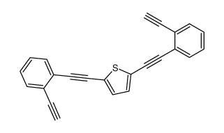 2,5-bis[2-(2-ethynylphenyl)ethynyl]thiophene结构式