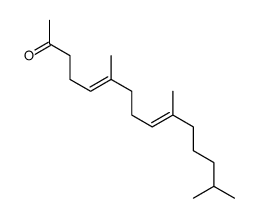 6,10,14-Trimethylpentadeca-5,9-diene-2-one Structure