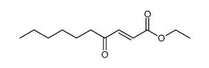 ethyl (2E)-4-oxodec-2-enoate结构式