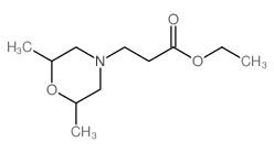 4-Morpholinepropanoicacid, 2,6-dimethyl-, ethyl ester Structure