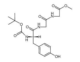 N-Boc-L-tyrosyl-glycyl-glycine methyl ester结构式