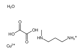 copper,oxidanium,N'-methylpropane-1,3-diamine,oxalic acid结构式