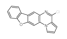 4-Chloro(1)benzofuro(3,2-g)pyrrolo(1,2-a)quinoxaline Structure