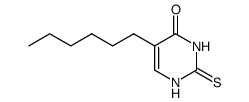 5-hexyl-2-thioxo-2,3-dihydro-1H-pyrimidin-4-one Structure
